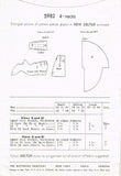 1930s Original Vintage Butterick Pattern 5932 Rare Misses Evening Cape Set Sz SM