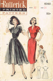 1950s Vintage Butterick Sewing Pattern 6048 Misses Dress & Redingcote Sz 32 Bust - Vintage4me2