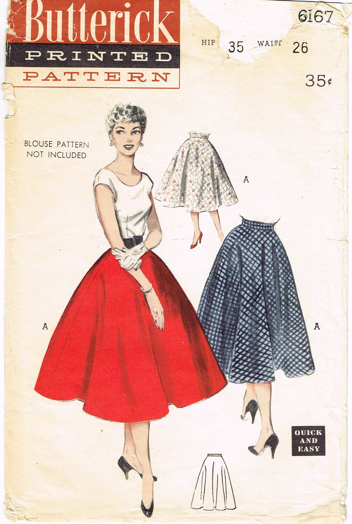50s circle skirt online pattern