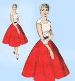 Butterick 6167: 1950s Uncut Easy Circle Skirt Sz 26 Waist Vintage Sewing Pattern