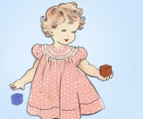 1950s Vintage Butterick Sewing Pattern 6177 Sweet Easy Baby Girls Dress Size 4