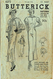 1930s Vintage Butterick Sewing Pattern 6272 Misses Dress & Cape Gr8 Lines Sz 32B - Vintage4me2