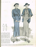 1930s Vintage Butterick Sewing Pattern 6272 Misses Dress & Cape Gr8 Lines Sz 32B - Vintage4me2