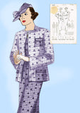 Butterick 6693: 1930s Uncut Misses Jacket & Dress Sz 36 B Vintage Sewing Pattern