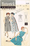 1950s Vintage Butterick Sewing Pattern 7139 Misses Cinched Waist Brunch Coat 30B -Vintage4me2