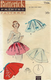 1950s Vintage Butterick Sewing Pattern 7144 Uncut Easy Holiday Cocktail Apron