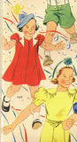 Butterick 7619: 1930s Cute Toddler Girls Dress Size 5 Vintage Sewing Pattern - Vintage4me2