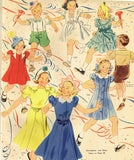 Butterick 7619: 1930s Cute Toddler Girls Dress Size 5 Vintage Sewing Pattern - Vintage4me2
