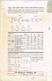Butterick 7632: 1950s Cute Toddler Girls Sun Dress Sz2 Vintage Sewing Pattern
