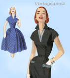Butterick 7750: 1950s Uncut MIsses Street Dress Sz 36 B Vintage Sewing Pattern