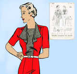 Butterick 7815: 1930s Misses Jacket & Dress Size 36 Bust Vintage Sewing Pattern