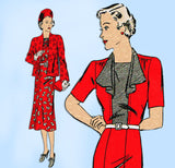 Butterick 7815: 1930s Misses Jacket & Dress Size 36 Bust Vintage Sewing Pattern
