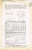 1950s Original Vintage Butterick Pattern 8026 Misses Cocktail Dress & Coat 30 B