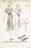 Butterick 8218: 1930s Stunning Misses Street Dress Sz 30B Vintage Sewing Pattern