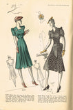 Butterick 8218: 1930s Stunning Misses Street Dress Sz 30B Vintage Sewing Pattern