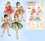 1950s Vintage Butterick Sewing Pattern 8388 Toddler Girls Party Dress Size 6