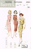 Butterick 8569: 1950s Easy Misses Casual Dress Sz 36 B Vintage Sewing Pattern