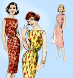 Butterick 8569: 1950s Easy Misses Casual Dress Sz 36 B Vintage Sewing Pattern