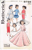 Butterick 8798: 1950s Uncut 8 Inch High Heel Doll Clothes Vintage Sewing Pattern