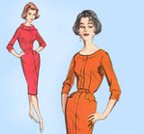 1960s Vintage Butterick Sewing Pattern 9102 Uncut Misses Wiggle Dress Sz 34 Bust