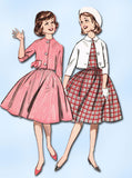 1960s Vintage Butterick Sewing Pattern 9641 Sub Teen Girls Dress & Jacket Sz 10 - Vintage4me2