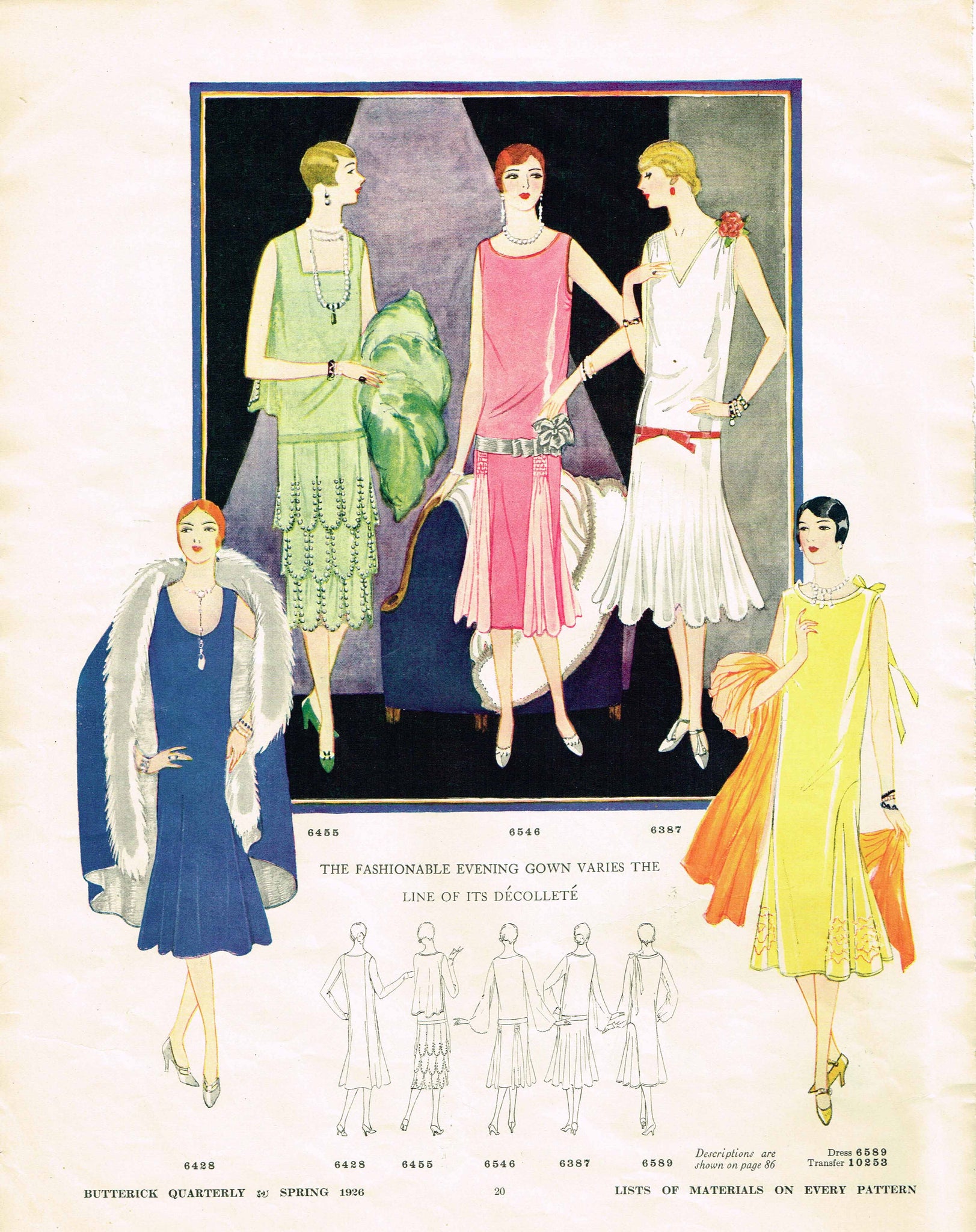 1920s Butterick Spring 1926 Quarterly Sewing Pattern Catalog 87 pgs In ...