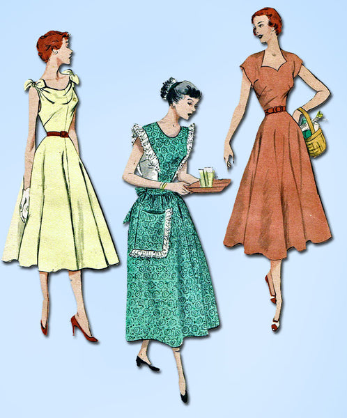 1950s Rare Uncut Vintage Singer Manikin Doll Clothes Pattern 3 Butterick Dresses