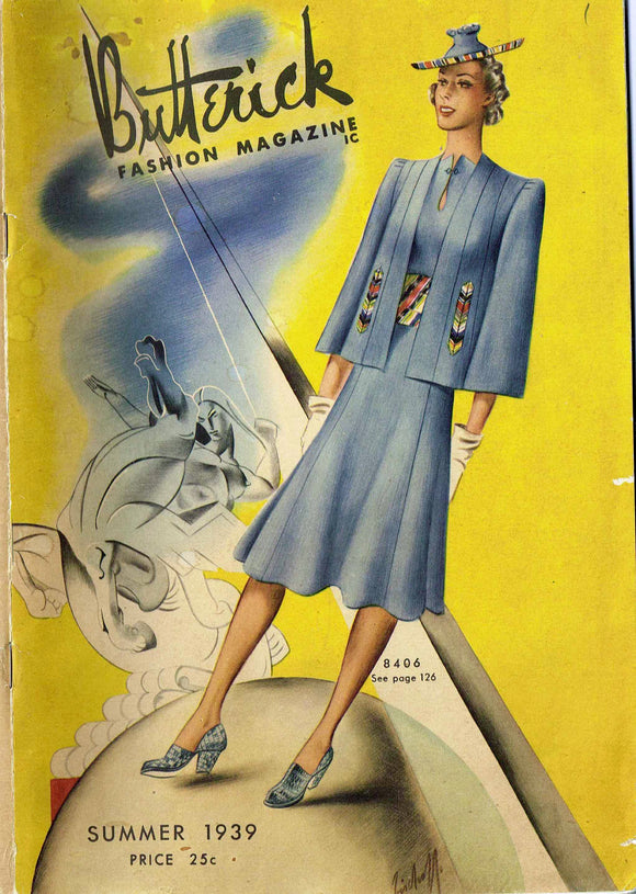 Instant Digital Download Butterick Summer 1939 Pattern Book Ebook Catalog Magazine