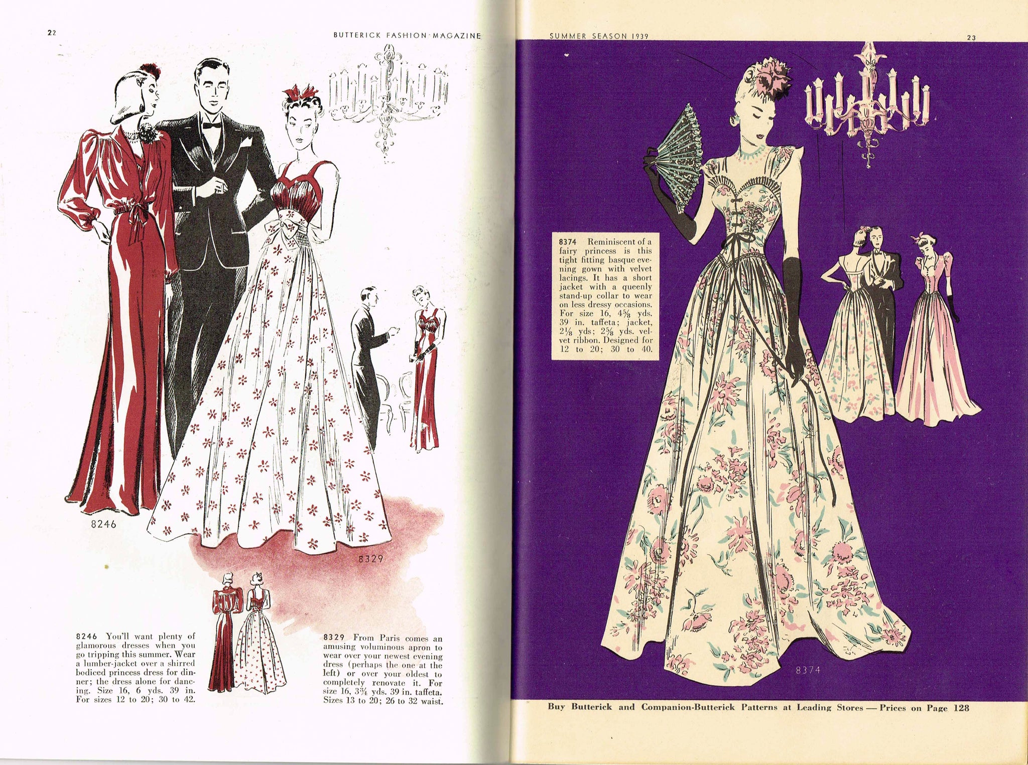 Instant Digital Download Butterick Summer 1939 Pattern Book Catalog