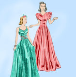 Butterick 7713: 1930s Vintage Sewing Pattern Stunning Evening Gown 32 B vintage4me2
