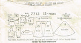 Butterick 7713: 1930s Vintage Sewing Pattern Stunning Evening Gown 32 B vintage4me2