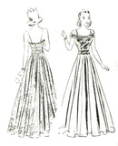 Butterick 7713: 1930s Vintage Sewing Pattern Stunning Evening Gown 32 B vintage4me2