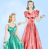 Butterick 7713: 1930s Vintage Sewing Pattern Stunning Evening Gown 32 B vintage4me2