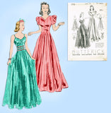 Butterick 7713: 1930s Vintage Sewing Pattern Stunning Evening Gown 32 B vintage4me2