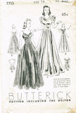 Butterick 7713: 1930s Vintage Sewing Pattern Stunning Evening Gown 32 B vintage4me2