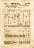 1940s Original Vintage Country Gentleman Pattern 5008 Uncut Pinafore Dress 34B
