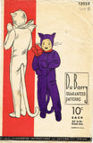 1930s Vintage Du Barry Sewing Pattern 1305 Little Boy or Girls Cat Costume Sz 8