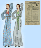 Du Barry D 484: 1930s Rare Plus Size Lounging Pajamas 40B Vintage Sewing Pattern - Vintage4me2