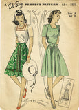 1940s Vintage Du Barry Sewing Pattern 5618 Misses WWII Skirt & Blouse Sz 14 32B - Vintage4me2