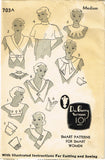 Du Barry 703A: 1930s Uncut Misses Set of Collars Size Med Vintage Sewing Pattern