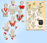 Du Barry 703A: 1930s Uncut Misses Set of Collars Size Med Vintage Sewing Pattern