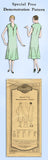 1920s Original Vintage Excella Demonstration Pattern Uncut Flapper Dress Sz 38 B