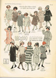 1920s Vintage Excella Sewing Pattern 912 Toddler Girls Single Breasted Coat Sz 4 - Vintage4me2