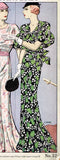 1930s Original Vintage Excella Pattern 3986 Misses Evening Gown or Dress Sz 32 B