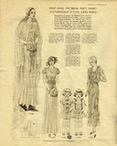 1930s Original Vintage Excella Pattern 3589 Misses Wedding Dress or Gown Sz 30 B
