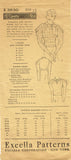 1930s Original Vintage Excella Pattern 3930 Misses Blouse w Great Sleeves Sz 34B