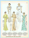 Excella 4217: 1930s Uncut Misses Evening Gown Size 36 B Vintage Sewing Pattern - Vintage4me2