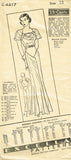 vExcella 4217: 1930s Uncut Misses Evening Gown Size 36 B Vintage Sewing Pattern - Vintage4me2