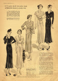 1930s Vintage Excella Sewing Pattern 3760 Uncut Misses Afternoon Dress Size 34 B