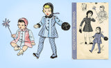 1940s Vintage Hollywood Pattern 745 WWII Baby Girls Coat & Hat Size 1